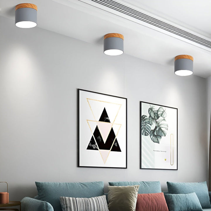 Luminaire mural LED PastelGlow, lampe cylindrique, éclairage d'ambiance doux et intégré pour maison.