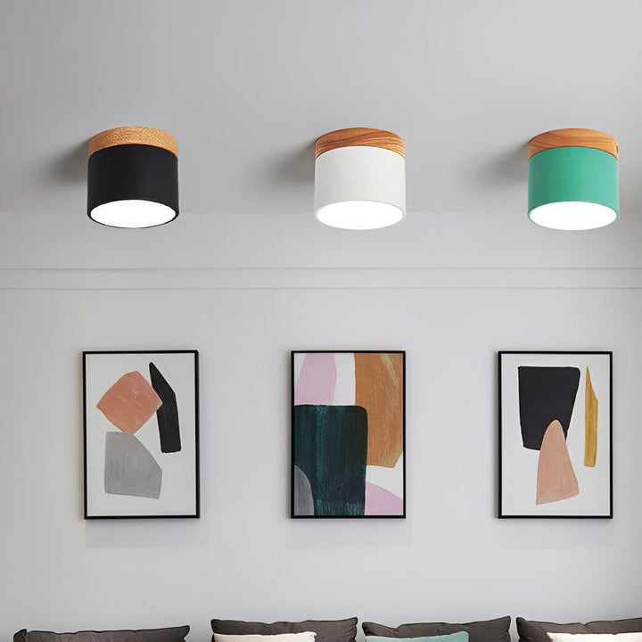Applique LED PastelGlow cylindrique, éclairage d'ambiance modulable, parfaite pour décoration moderne.