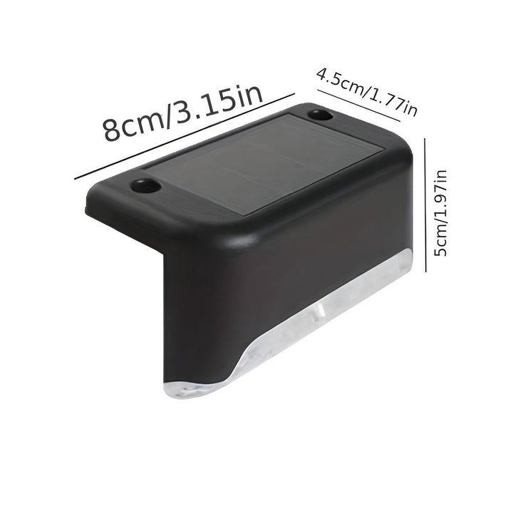 Solution d'éclairage extérieur LED solaire, étanche, pour une visibilité accrue sur vos marches.