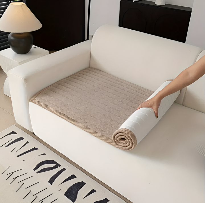 Housse de canapé douce, antidérapante en polyester, parfaite pour la déco salon.