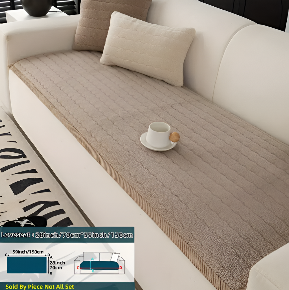 Housse de canapé pour animaux en polyester, douce, lavable et antidérapante.