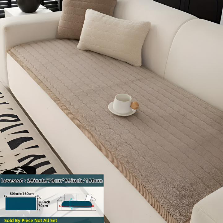 Housse de canapé pour animaux en polyester, douce, lavable et antidérapante.