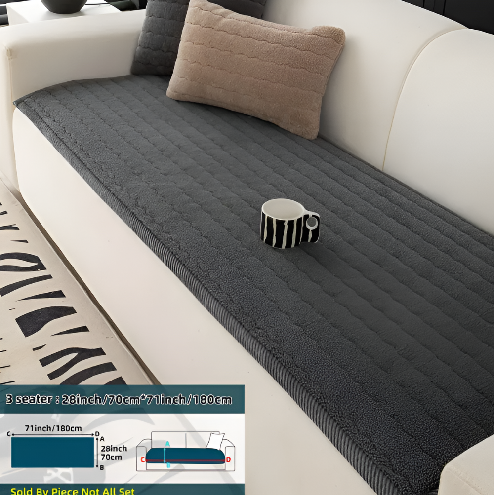 Housse de canapé polyester lavable, douce, antidérapante, pour un salon impeccable.