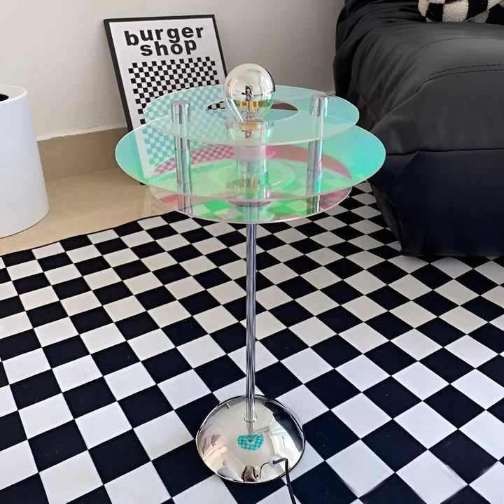 Lampe de table Rays, accent rétro unique pour la décoration intérieure, lumière LED confortable.