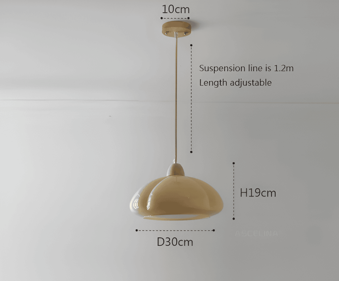 Luminaire suspendu design adaptable, rétro-nordique pour salon, cuisine, chambre.