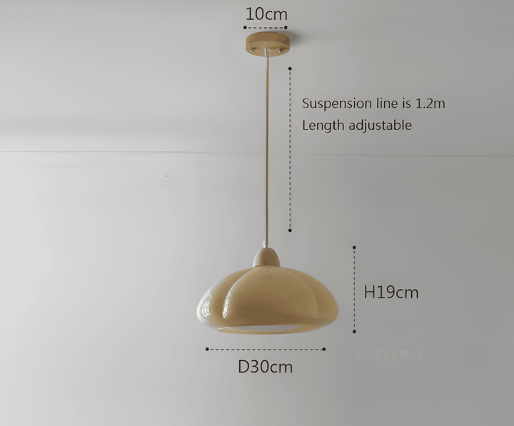 Luminaire suspendu design adaptable, rétro-nordique pour salon, cuisine, chambre.