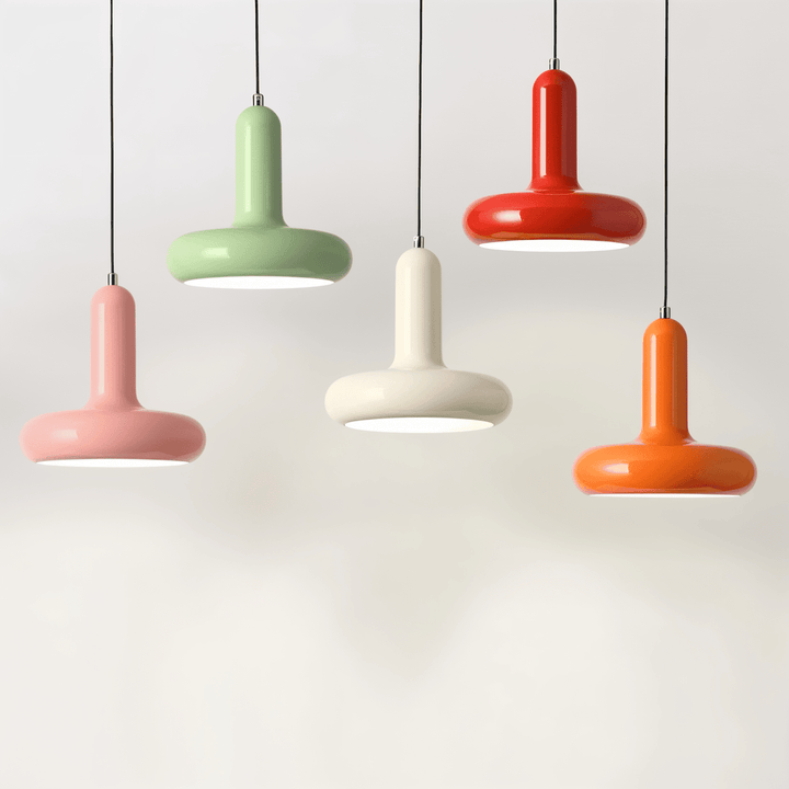 Luminaire rétro design Bauhaus, éclairage LED réglable pour cuisine scandinave.
