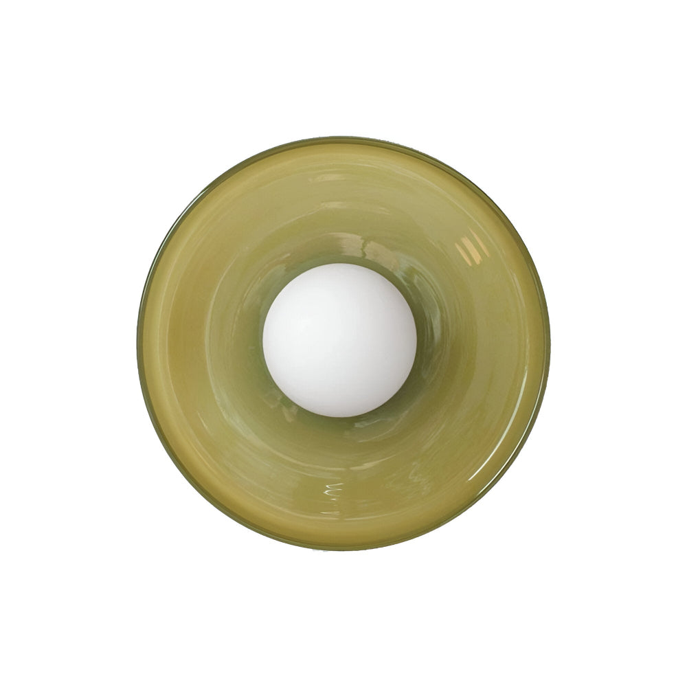 Plafonnier LED rond, blanc, design moderne pour un intérieur chic et lumineux.