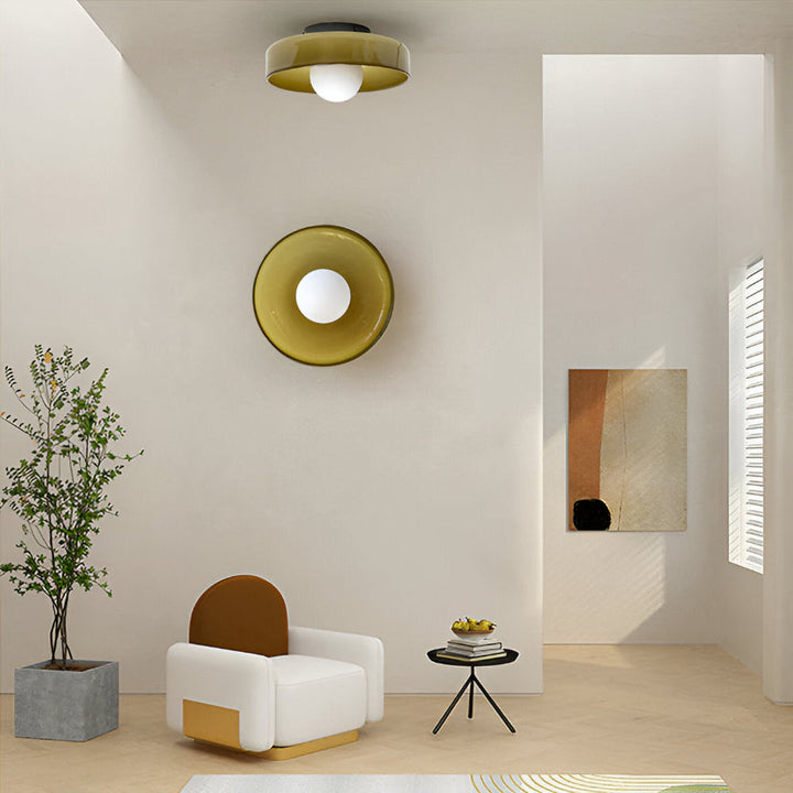 Lampe de plafond LED A+++ ronde, éclairage doux idéal pour bureau moderne.