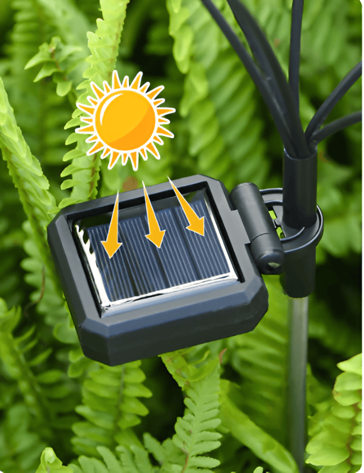 Lampes solaires lucioles à énergie solaire, éclairage autonome et écologique pour terrasse et jardin.