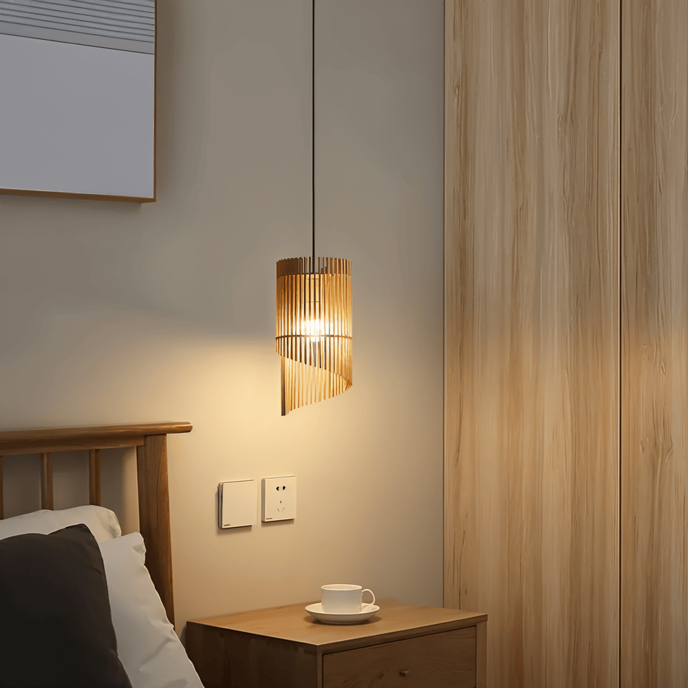 Lampe de plafond à lumière douce, design cylindrique moderne pour un éclairage intérieur économe en énergie.
