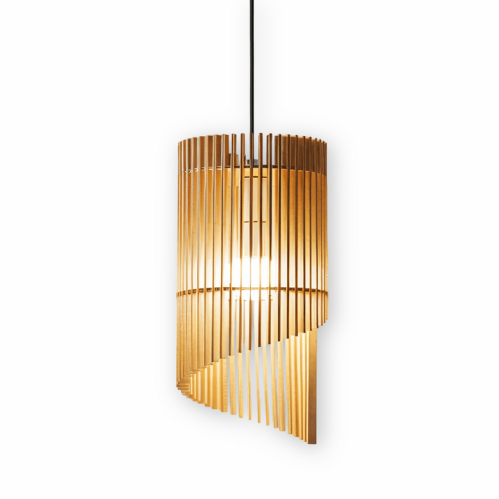 Lampe de plafond cylindrique moderne, éclairage design doux pour salon ou chambre à coucher.