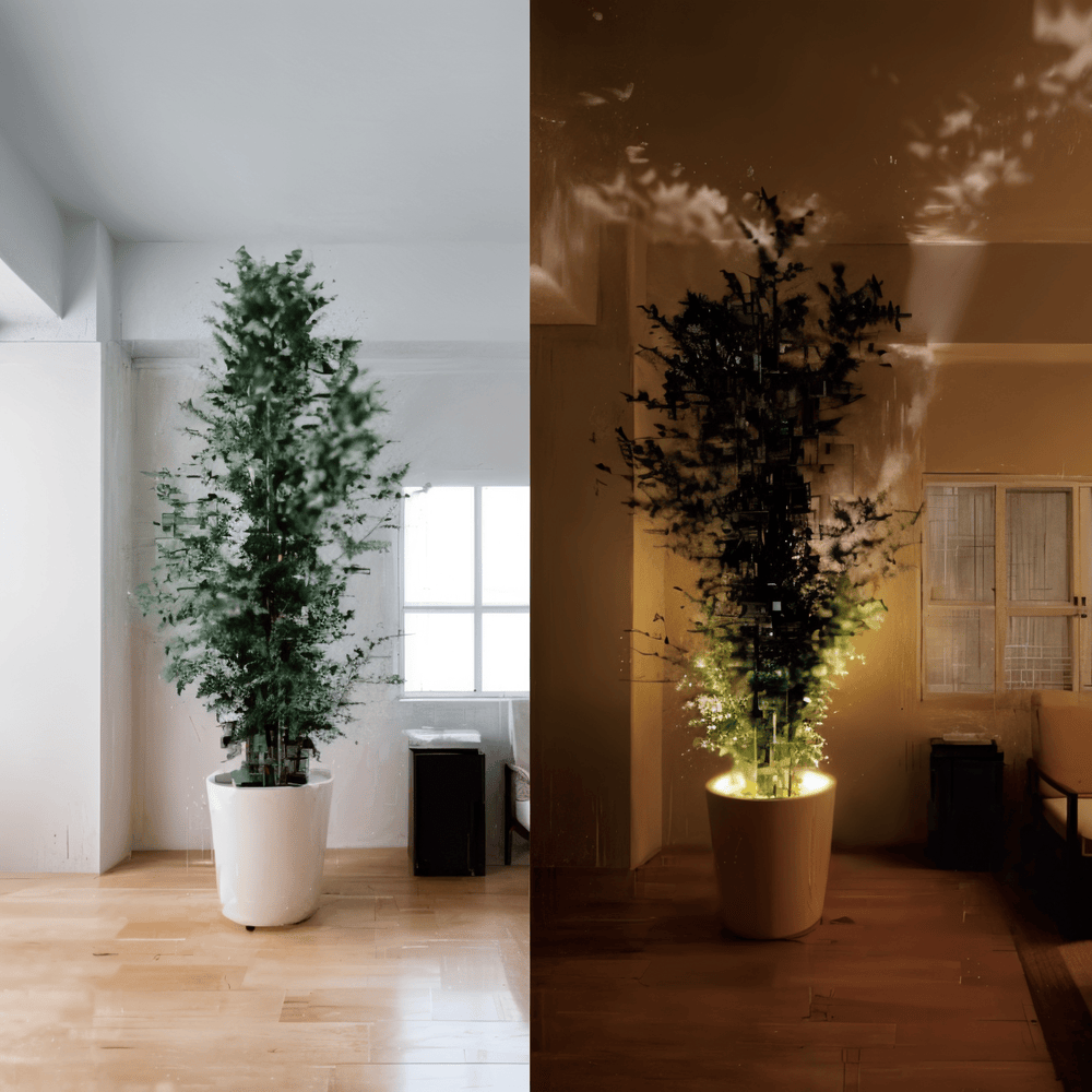 Luminaire LED mural sans fil, facile à installer sans câblage, avec télécommande.