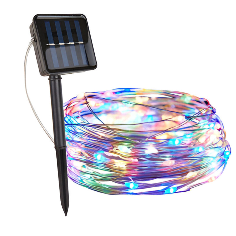 Lumières solaires LED pour balcon, guirlande offrant un éclairage d'ambiance doux et écologique.