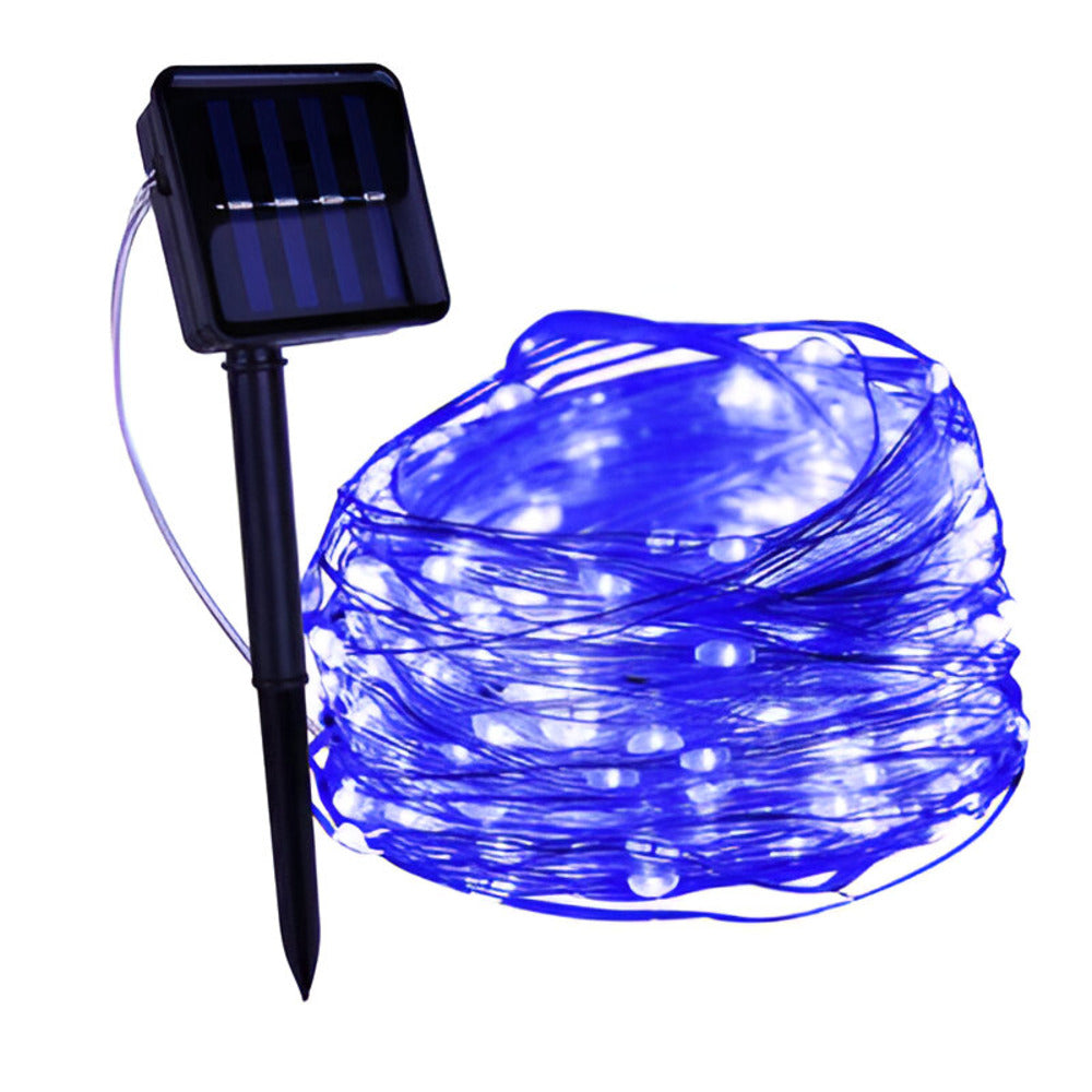 Guirlande solaire LED étanche, pour décorer votre jardin et créer une atmosphère magique.