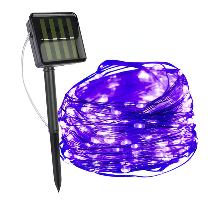 Guirlande solaire LED pour extérieur, crée une atmosphère festive et accueillante, zéro frais.
