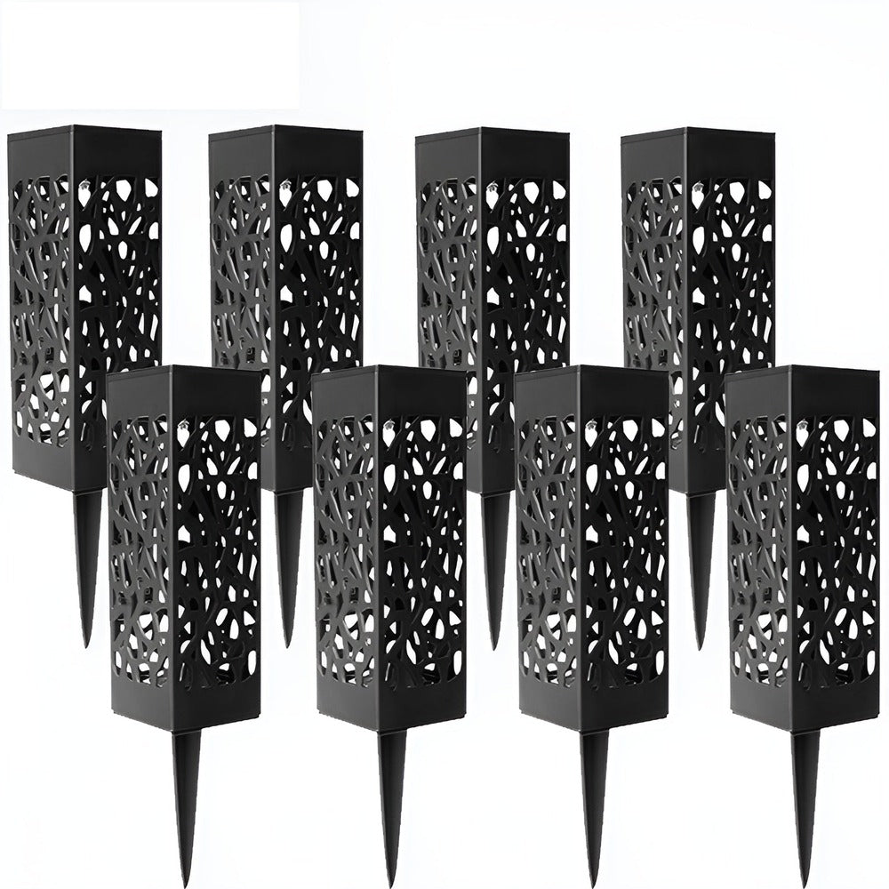 Lampe solaire en acier inoxydable, éclairage LED pour jardin, allée et décoration extérieure.