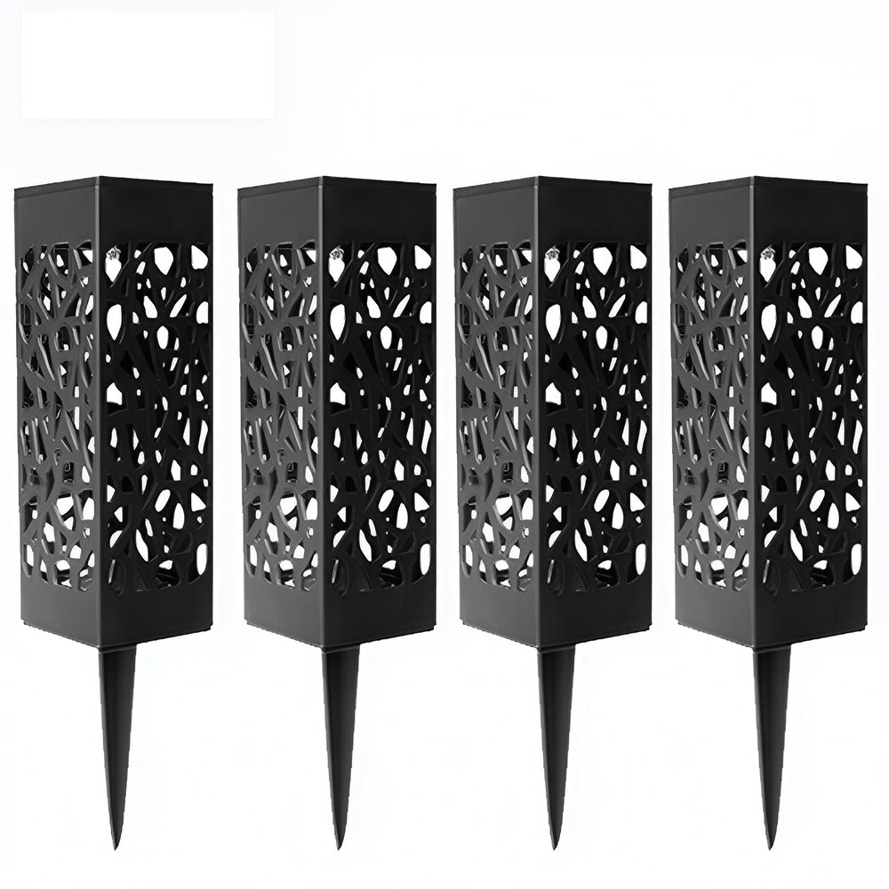 Décoration lumineuse de jardin: lampe solaire LED étanche en acier inoxydable pour allée.