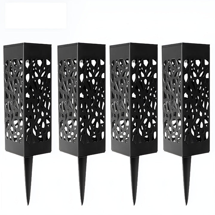 Décoration lumineuse de jardin: lampe solaire LED étanche en acier inoxydable pour allée.