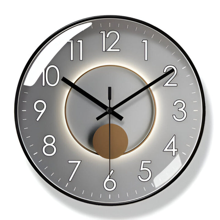 Horloge murale moderne et élégante, style scandinave intemporel, idéale pour salon, cuisine ou bureau.