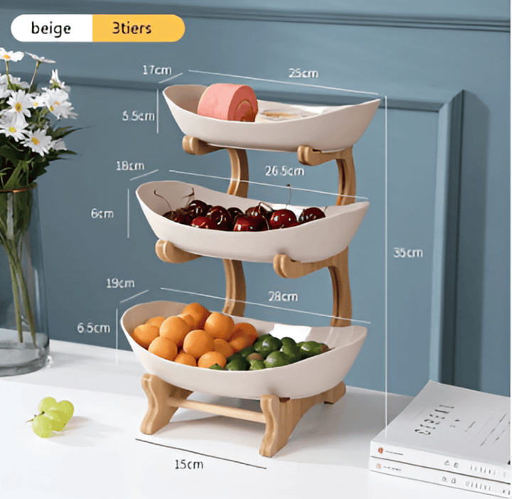 Bol à fruits moderne vert. Parfait comme plateau de service ou organisateur de comptoir pour la cuisine.