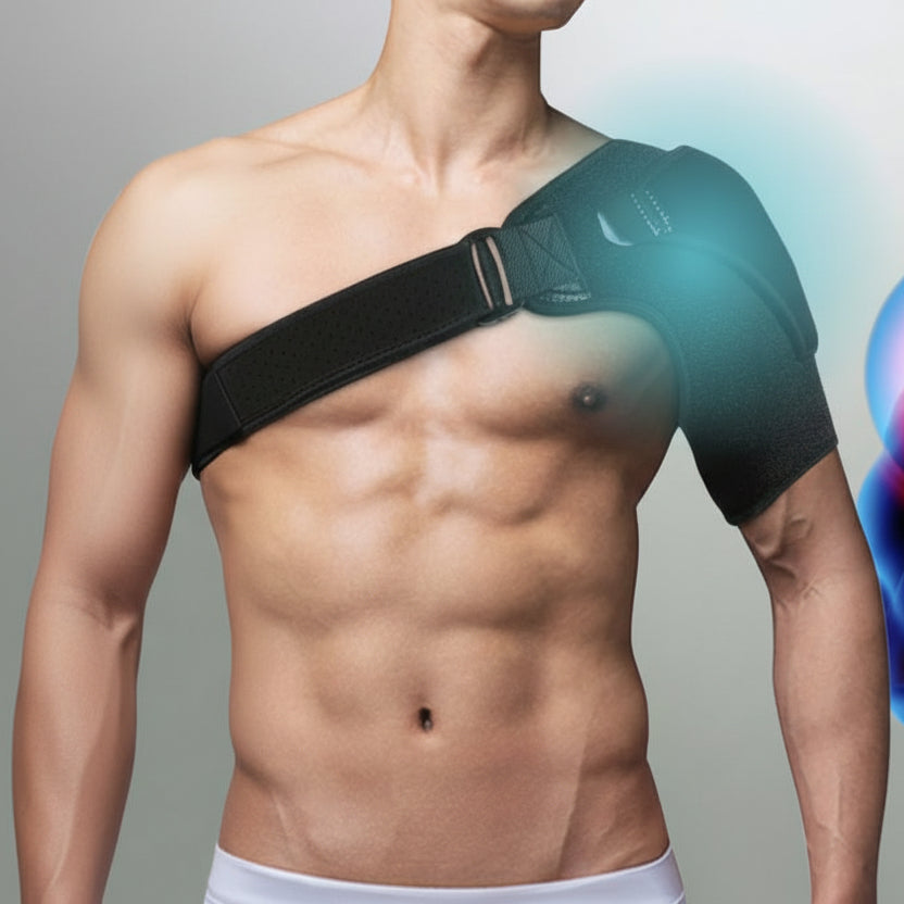 Support d'épaule COMFORTLIFT pour soulagement de la douleur, stabilité et réhabilitation. Design ajustable.
