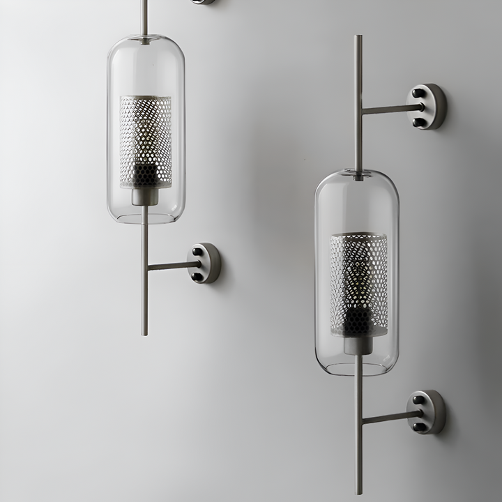 Luminaire mural LED Hexara, style vintage et design nid d'abeille, idéal pour maison moderne.