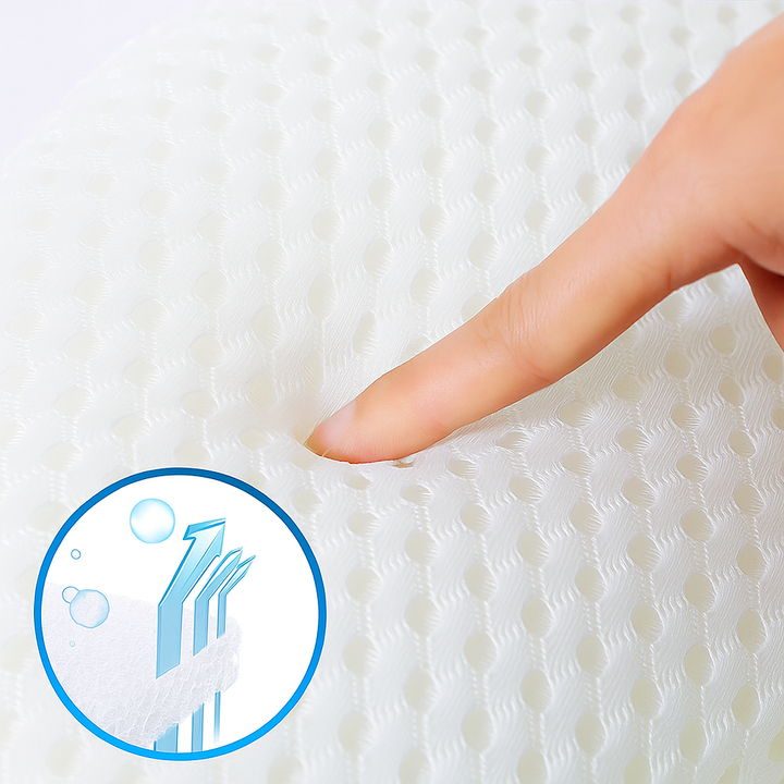 Support ergonomique pour la nuque et le dos, cet oreiller de bain respirant assure une détente profonde et sereine.
