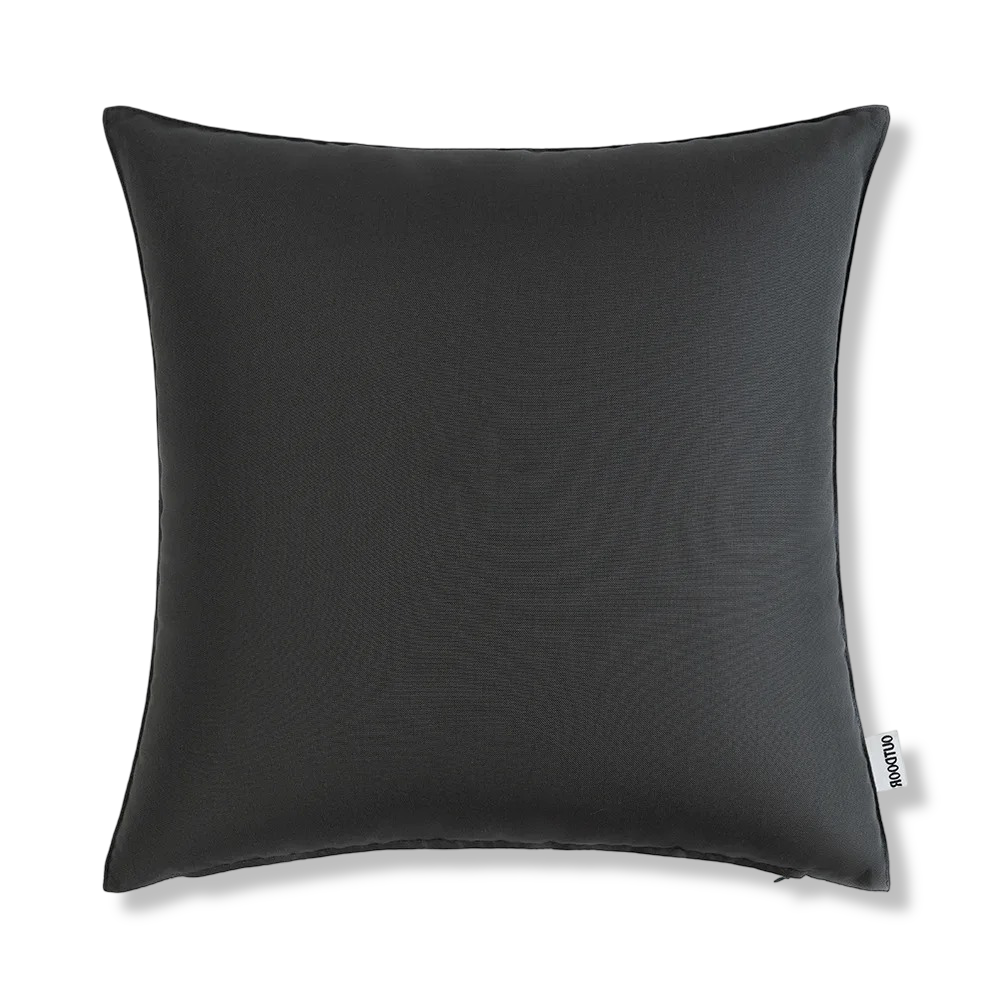 Housse coussin de jardin 45x45 cm déperlante en polyester, style rustique, pour décorer.