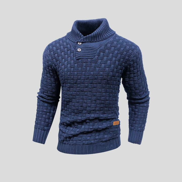 Pull tricoté homme, thermique et chaud, pour affronter le froid avec style et confort masculin.