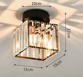 Luminaire encastré, design contemporain. Éclairage minimaliste pour couloir, lumière E27.
