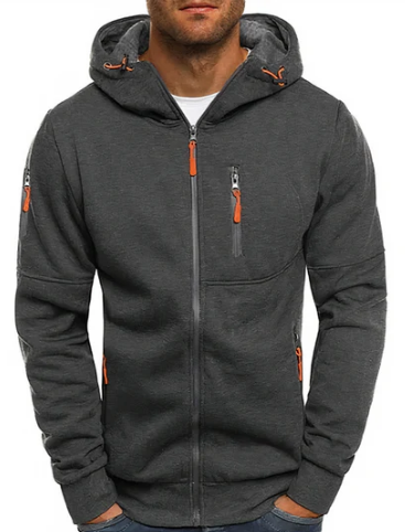 Veste sweat zippée homme polyvalente, pour toutes saisons. Confort élégant, look décontracté ou sportif.