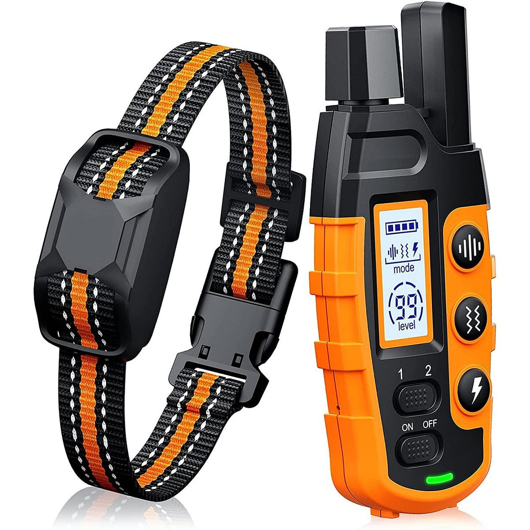 Collier de dressage étanche pour chien, longue portée, rechargeable. Maîtrise et performance du dressage.