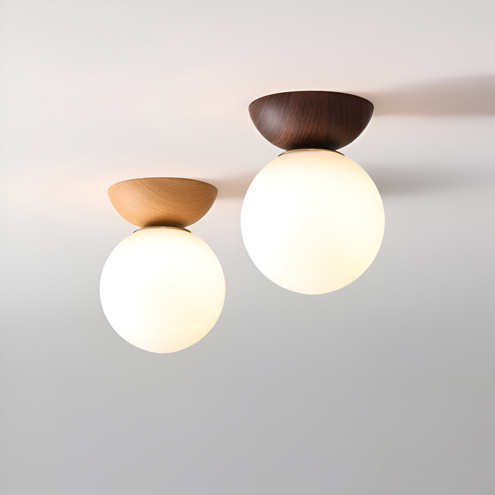 Lampe japonaise Perle LED, suspension moderne, éclairage ambiant pour votre intérieur.