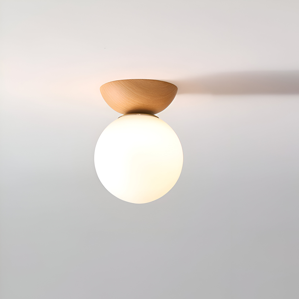 Plafonnier Perle LED, éclairage intérieur moderne, lampe suspendue japonaise décorative.