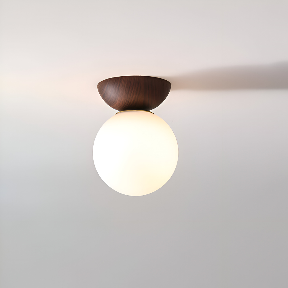 Lampe LED Perle, design japonais élégant, suspension pour une ambiance chaleureuse.