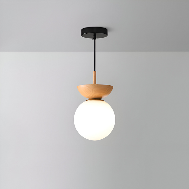 Luminaire suspendu Perle LED, style moderne japonais, plafonnier économie d'énergie.