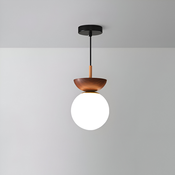 Lustre LED Perle, lampe de plafond japonaise, éclairage intérieur design et élégant.