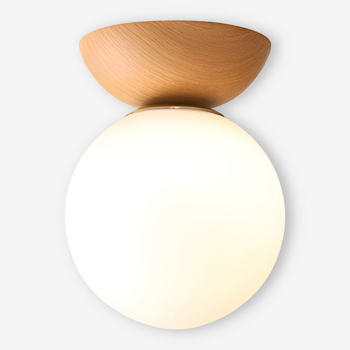Lampe suspendue LED Perle, design japonais épuré, éclairage moderne pour tout espace.
