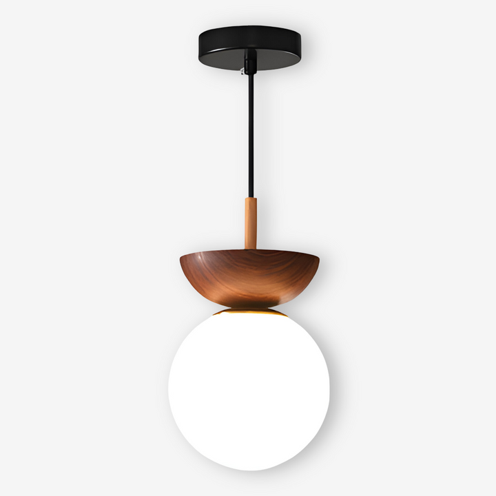 Suspension LED Perle, plafonnier style japonais, design élégant pour lumière intérieure.
