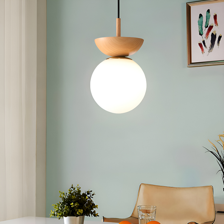 Plafonnier LED Perle, lampe japonaise élégante, décoration et lumière ambiante raffinée.