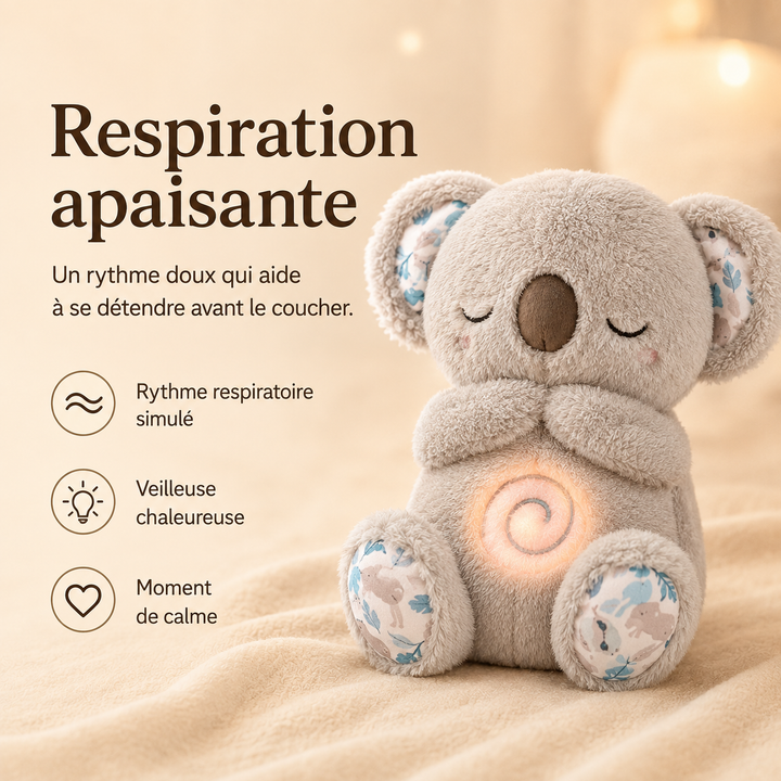 Veilleuse apaisante en forme de peluche pour la chambre d'enfant, favorise la détente nocturne.