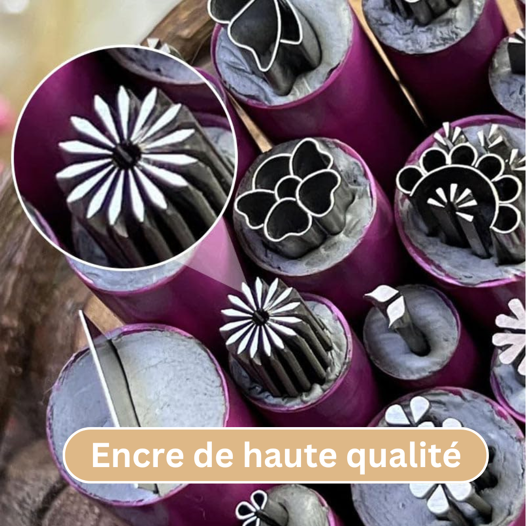 Kit de beauté pour ongles, avec stylos de décoration et accessoires nailart, créez des designs uniques de manucure.