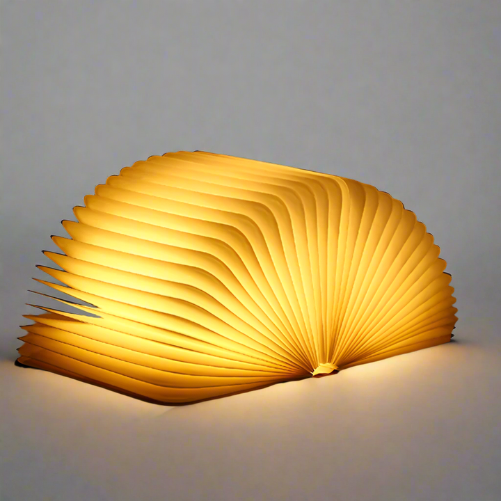 Lampe de table livre LED pliable, idéale pour bureau, salon, ou comme lampe de chevet.