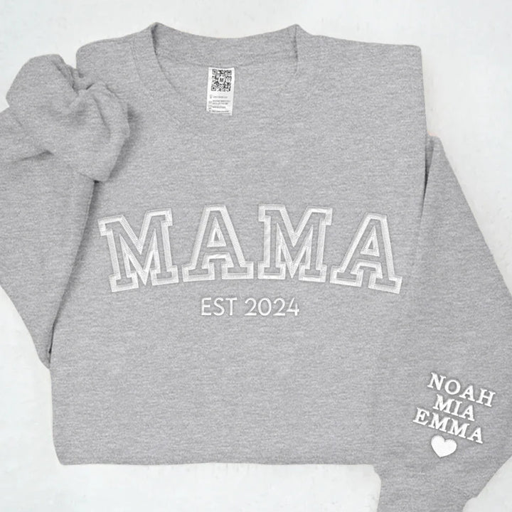 Pull brodé LoveStitch, un cadeau personnalisé unisexe idéal pour Fête des Pères, Fête des Mères ou anniversaire.