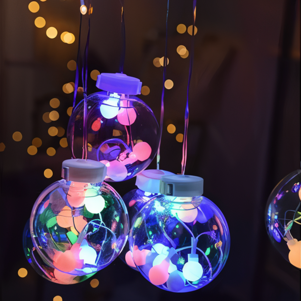 Guirlande solaire LED, lumière chaude pour intérieur/extérieur. Crée une atmosphère cosy.