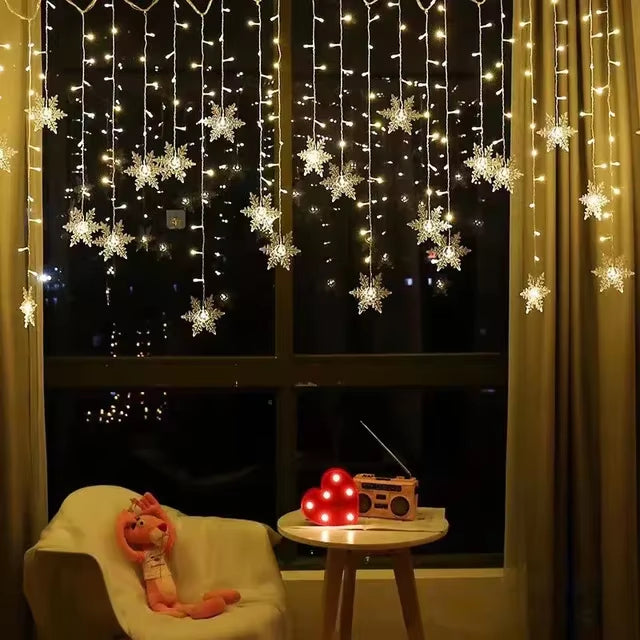 Guirlande lumineuse solaire LED, étanche pour jardin. Éclairage d'ambiance, décoration extérieure.