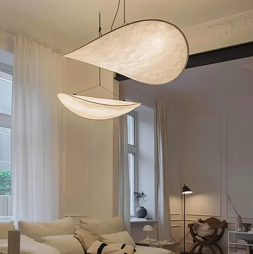 Luminaire LED plafond moderne, design épuré blanc, parfait pour éclairage intérieur contemporain.