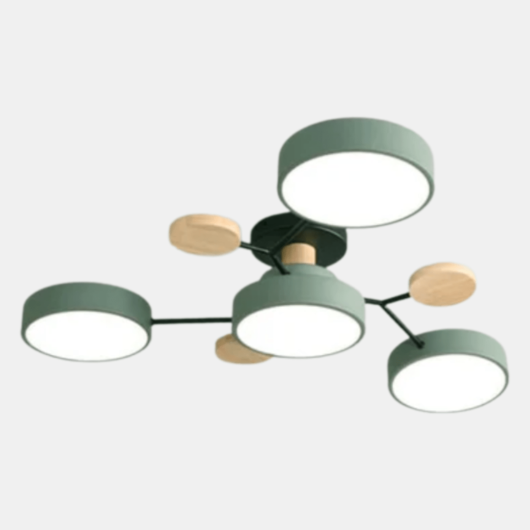 Lampe de plafond LED ronde et minimaliste, solution d'éclairage intérieur discrète et efficace.