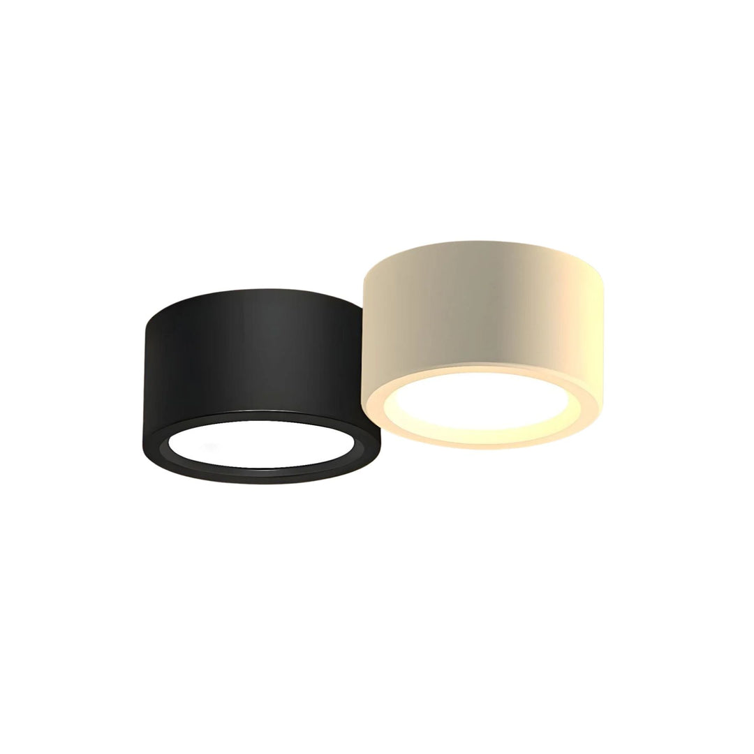 Plafonnier LED cylindrique, solution d'éclairage moderne et économe pour un intérieur stylé.
